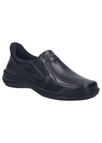 Slipper Josef Seibel "New Anvers 22", Herren, Gr. 47, Textil, schwarz, Leder, Schuhe Slipper, Anzugschuh, Komfortschuh in Weite K