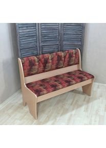 Polsterbank Home Affaire "Halle", orange (terra, buche), B:120cm H:85cm T:50cm, Anschauungsmaterial Clean-Active beiliegend;Clean Active Strukturstoff (100% Polyester), Sitzb&auml;nke, Polsterbank, Breite 120 cm