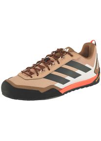 Wanderschuh adidas terrex "SKYCHASER SOLO", Herren, Gr. 42,5, cardboard, carbon, semi impact orange, Gummi, Synthetik, Textil, Schuhe Wanderschuh