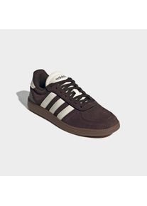 Sneaker adidas Sportswear "BREAKNET SLEEK", Damen, Gr. 42,5, aurora coffee, sanftes wei&szlig;, gum5, Leder, Synthetik, Schuhe Sneaker