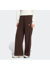 Sporthose adidas Sportswear "SEASONAL ESSENTIALS, ANIMALPRINT", Damen, Gr. S, N-Gr, braun (aurora coffee, multicolor, preloved braun, normal, gr.), Obermaterial: 55% Baumwolle, 36% Polyester, 9% Viskose, Hosen Sporthose
