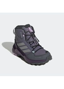 Winterstiefel adidas terrex "AX4R MID CLIMAWARM+ KIDS", Jungen, Gr. 34, preloved violet, matte silber, semi flash aqua, Synthetik, Textil, Schuhe Winterstiefel, gef&uuml;ttert