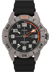 Quarzuhr Timex "RIDGE", schwarz, Armbanduhren, Herren, Quarzuhr, Armbanduhr, Herrenuhr, Datum, Leuchtzeiger, Mineralglas, analog