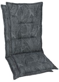 Hochlehnerauflage GO-DE, grau (anthrazit), B:50cm H:7cm T:120cm, Baumwolle, Polyester, Polyurethan, Polsterauflagen, Hochlehnerauflage, 120x50 cm