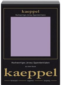 Spannbettlaken Kaeppel "Single Jersey Mako Cotton", lila (mauve), L:200cm, Jersey, Obermaterial: 100% Baumwolle, Bettlaken, Spannbettlaken, Bettlaken aus 100% Baumwolle