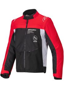 Alpinestars Pro-Dura, textile jacket , color: Black/Light Red/White , size: 3XL