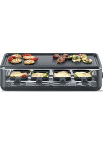 Severin Raclette "Black Line Lite RG 2365", schwarz, B:25cm H:14cm T:49cm, Raclettes, Raclette-Grill, Raclette