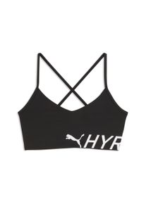 Sport-BH Puma "W X HYROX STRAPPY PWRMODE BRA", Damen, Gr. M, N-Gr, Puma schwarz, Interlock, Obermaterial: 71% Polyester, 29% Elasthan, schmal, BHs Sport-BH, schmale Passform, f&uuml;r Fitness-Training, sportlicher Stil