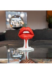 Dekoobjekt KARE DESIGN "Hot Lips", rot, B:20,5cm H:25,5cm T:14cm, Polyresin, Dekofiguren, Dekoobjekt, verschiedene Farben & Gr&ouml;&szlig;en