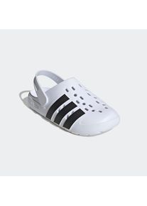 Clog adidas Sportswear "ADILETTE CLOG 2.0", Damen, Gr. 48,5, schwarz-wei&szlig; (cloud wei&szlig;, core schwarz, ftwr wei&szlig;), Synthetik, Schuhe Clog