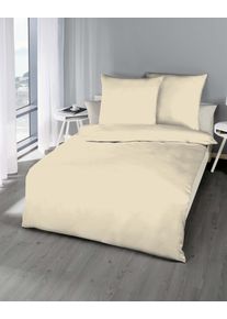 Bettw&auml;sche Kaeppel "Uni", beige (creme), B/L: 200cm x 200cm, 1 Stk., 2 Stk., Feinbiber, B/L: 80cm x 80cm & 80cm x 80cm, 3 Stk., Feinbiber, Obermaterial: 100% Baumwolle, Bettw&auml;sche, Bettw&auml;sche, Unifarben