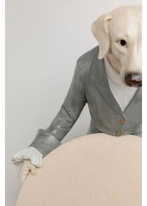 Dekofigur KARE DESIGN "Gentleman Dog Tray", grau, B:28cm H:28,5cm T:24cm, Polyresin, Dekofiguren, Dekofigur, verschiedene Gr&ouml;&szlig;en