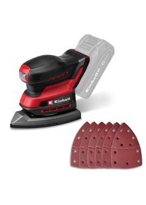 Akku-Multischleifer Einhell "TE-OS 18/150-2 Li - Solo", rot (rot, schwarz), B:14,8cm H:13,5cm L:18,3cm, Schleifmaschinen, Akku-Multischleifer, ohne Akku und Ladeger&auml;t