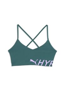 Sport-BH Puma "W X HYROX STRAPPY PWRMODE BRA", Damen, Gr. M, N-Gr, herb garden, Interlock, Obermaterial: 71% Polyester, 29% Elasthan, schmal, BHs Sport-BH, schmale Passform, f&uuml;r Fitness-Training, sportlicher Stil