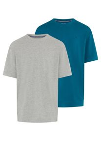 Rundhalsshirt MAN'S WORLD PLUS "auch in Grosse Gr&ouml;&szlig;en bis Gr. 7XL Bauch-Fit", Herren, Gr. 3XL (64/66), mid grau me, Single Jersey, Obermaterial: 100% Baumwolle. Obermaterial Melange: 90% Baumwolle, 10% Viskose, unifarben, Basic, regular fit normal, Rundhals, Rippb&uuml;ndchen, Shirts Rundhalsshirt, Regular Fit, Kurzarm, unifarben, auch in gro&szlig;en Gr&ouml;&szlig;en