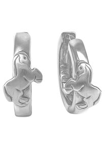 Paar Creolen Firetti "Schmuck Geschenk Silber 925 Pferd", silber (silberfarben), Ohrringe, Damen, 14mm, Silber 925 (Sterlingsilber), Paar Creolen