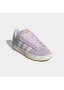 Sneaker adidas Sportswear "GRAND COURT ALPHA", Damen, Gr. 40,5, ice lavender, ftwr wei&szlig;, gold metallic, Leder, Textil, Schuhe Sneaker, inspiriert vom Design des adidas campus 00