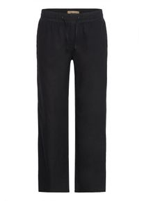 Leinenhose Blend "Leinenhose BHVolker", Herren, Gr. M, N-Gr, schwarz, Obermaterial: 55% Leinen LI. 45% Baumwolle CO., Hosen Leinenhose