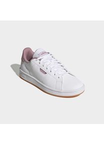 Sneaker adidas Sportswear "URBAN COURT", Damen, Gr. 36, cloud wei&szlig;, ftwr wei&szlig;, magic mauve, Leder, Synthetik, Textil, Schuhe Sneaker, inspiriert vom Design des adidas stan smith