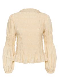 Langarmbluse Cream "Bluse langarm CRHenva", Damen, Gr. 44, beige (bleached sand), Obermaterial: 55% Viskose LENZING ECOVERO CV LenzEcov. 45% Viskose CV., Blusen Langarmbluse