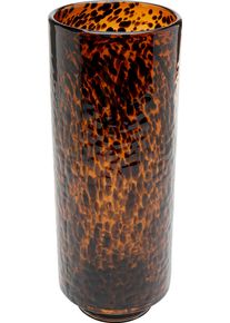 Dekovase KARE DESIGN "Caramel", braun, B:14cm H:36,5cm T:14cm, Glas, Vasen, Dekovase, 25 oder 37 cm