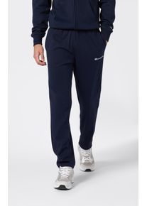 Jogginghose Champion "SPORTWEAR OPEN HEM PANTS Standard Fit Heavy Jersey", Herren, Gr. XXL, N-Gr, blau (nny), Jersey, Obermaterial: 100% Baumwolle, unifarben, Basic lang, Hosen Jogginghose, aus Baumwolle, sportlicher Stil