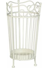 Schirmst&auml;nder AMBIENTE HAUS, wei&szlig;, B:25cm H:46cm T:25cm, Eisen, Regenschirmst&auml;nder, Schirmst&auml;nder