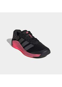 Trainingsschuh adidas Performance "DROPSET 4", Herren, Gr. 45, core schwarz, grau six, solar turbo, Synthetik, Textil, Schuhe Trainingsschuh