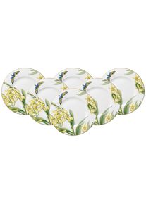 Villeroy & Boch Fr&uuml;hst&uuml;cksteller VILLEROY & BOCH "Fr&uuml;hst&uuml;cksteller Amazonia Anmut &oslash; 22,5 cm 6er Set bunt", bunt, Speiseteller, Fr&uuml;hst&uuml;cksteller