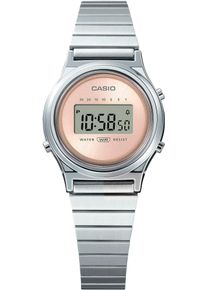 Chronograph CASIO VINTAGE, silber (edelstahlfarben, ros&eacute;goldfarben), Armbanduhren, Damen, Chronograph, Quarzuhr, Armbanduhr, Damenuhr, Edelstahlarmband,digital,Stoppfunktion