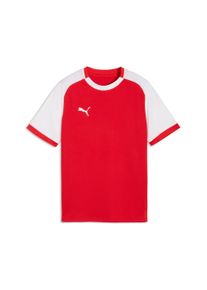 Fu&szlig;balltrikot Puma "TEAMLIGA26 MATCHDAY JERSEY JR", Kinder, Gr. 176, Puma rot, Puma wei&szlig;, Puma wei&szlig;, Interlock, Obermaterial: 100% Polyester, unifarben, regular fit normal, Rundhals, Trikots Fu&szlig;balltrikot, Fu&szlig;balltrikot, mit Rundhalsausschnitt, Kurzarm