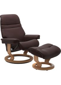 Relaxsessel stressless "Sunrise", braun (chocolate paloma), B:79cm H:103cm T:73cm, Leder BATICK: BATICK ist ein leicht korrigiertes, durchgef&auml;rbtes und genarbtes M&ouml;belleder, bei dem die meisten Unebenheiten und Spuren in der Regel entfernt wurden.;Leder PALOMA: PALOMA ist ein durchgef&auml;rbtes Semianilin-M&ouml;belleder mit nat&uuml;rlicher Narbung.;ROHLEDER Stoff Q2 FARON: Ein fester zuverl&auml;ssiger Boucl&eacute; mit 