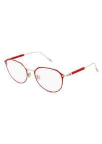 Tod's Tod's TO5246 okulary unisex | Oprawka: Pełnoramkowe, Okrągłe, Czerwony