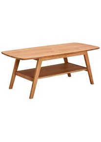 Mid.you Couchtisch, Naturfarben, Holz, Holzwerkstoff, Eiche, furniert, massiv, rechteckig, eckig, 44x56x120 cm, Holzm&ouml;bel, Holztische, Wohnzimmertische Holz, Couchtische Holz
