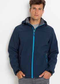 Softshell con cappuccio, Blu, Taglia 58, bonprix