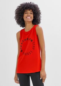 Top per sport leggero asciugatura rapida, Rosso, Taglia 46/48 (M), bonprix