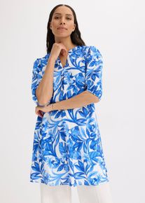 Abito tunica in misto viscosa fine, Bianco, Taglia 50, bonprix