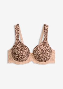 Reggiseno con coppe preformate e spalline imbottite, Beige, Taglia 80C, bonprix