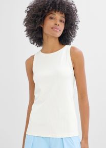 Canotta per sport a coste asciugatura rapida, Bianco, Taglia 54/56 (XL), bonprix