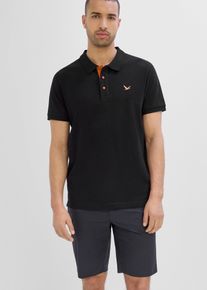 Polo in piquet di puro cotone biologico, Nero, Taglia 60/62 (XXL), bonprix