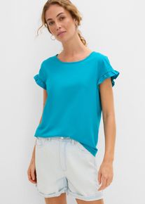 T-shirt in puro cotone, Blu, Taglia 46/48 (M), bonprix