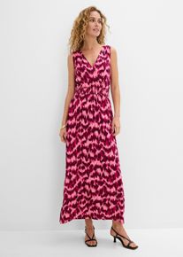 Abito lungo in misto viscosa morbido, Fucsia, Taglia 50/52 (L), bonprix