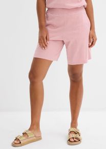 Shorts in maglia fine con elastico in vita, rosa, Taglia 50/52 (L), bonprix