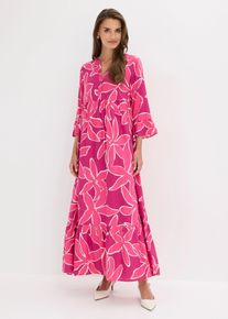 Abito tunica in viscosa fluida, Fucsia, Taglia 58, bonprix
