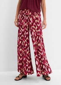 Pantaloni a palazzo in viscosa fluida, Fucsia, Taglia 46, bonprix