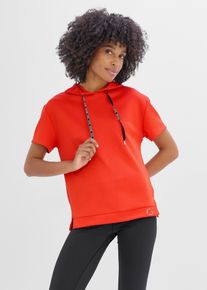 T-shirt per sport con cappuccio asciugatura rapida, Rosso, Taglia 46/48 (M), bonprix
