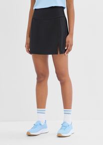 Gonna per sport con pantaloncini integrati asciugatura rapida, Nero, Taglia 46/48 (M), bonprix