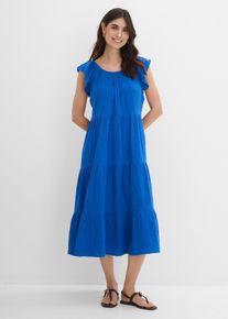 Abito in mussola leggera, Blu, Taglia 46, bonprix