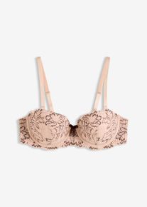 Reggiseno a balconcino con spalline multiway, Beige, Taglia 80B, bonprix