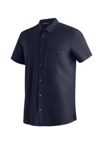 Funktionshemd Maier Sports "Magos S/S M", Herren, Gr. 54, Normalgr&ouml;&szlig;en, blau (dunkelblau), 94% Polyester, 6% Elasthan, Hemden Funktionshemd, Herren Hemd kurzarm, leichtes Freizeithemd, Kurzarmhemd, K&ouml;rperbetont